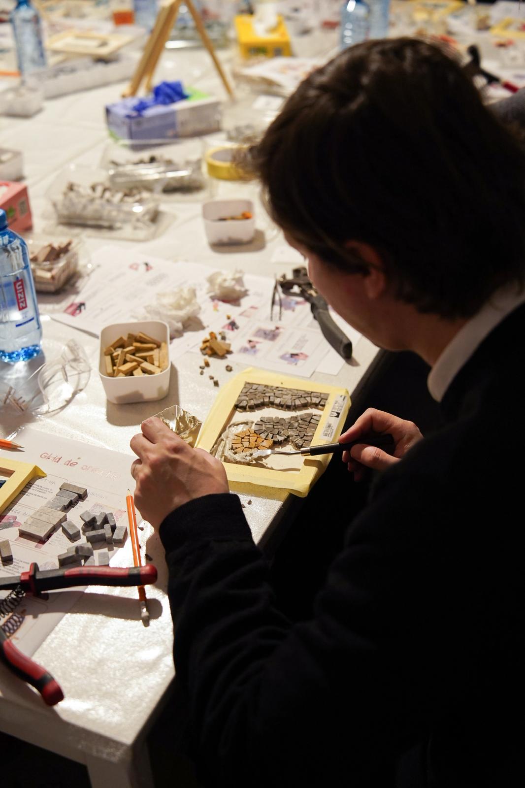 Finished mosaic pieces